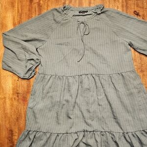 Elegant Green Women's Key Hole Dress